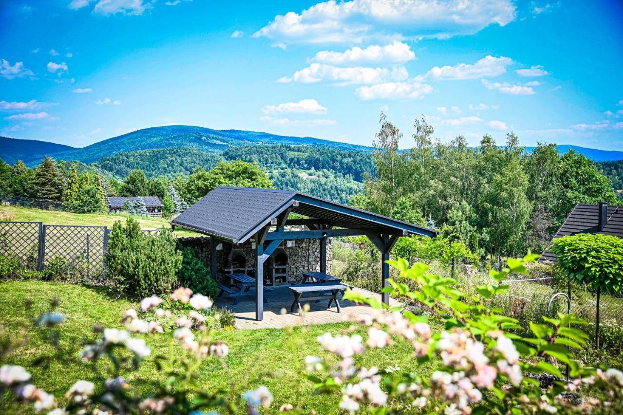 Domek W Gorach - Prywatne Jacuzzi, Sauna, Grota Solna - Panorama Chelm Ski&Spa Мишлєніце Екстер'єр фото